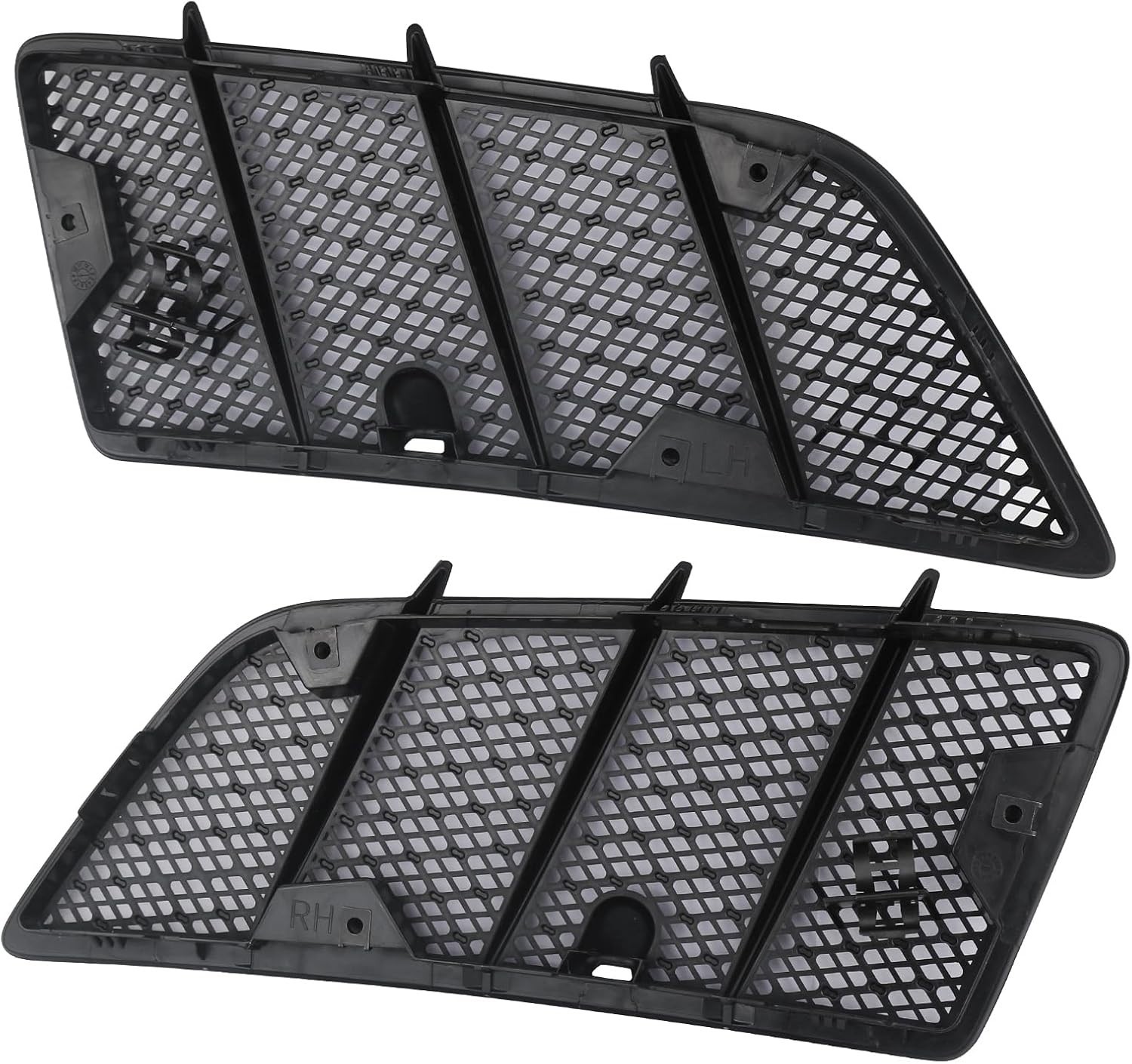 Pair Hood Air Vent Grille Cover Compatible with 2008-2011 Mercedes Benz W164