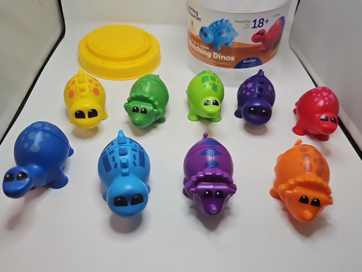 Learning Resources Snap-n-Learn Matching Dinos – 18 Pieces