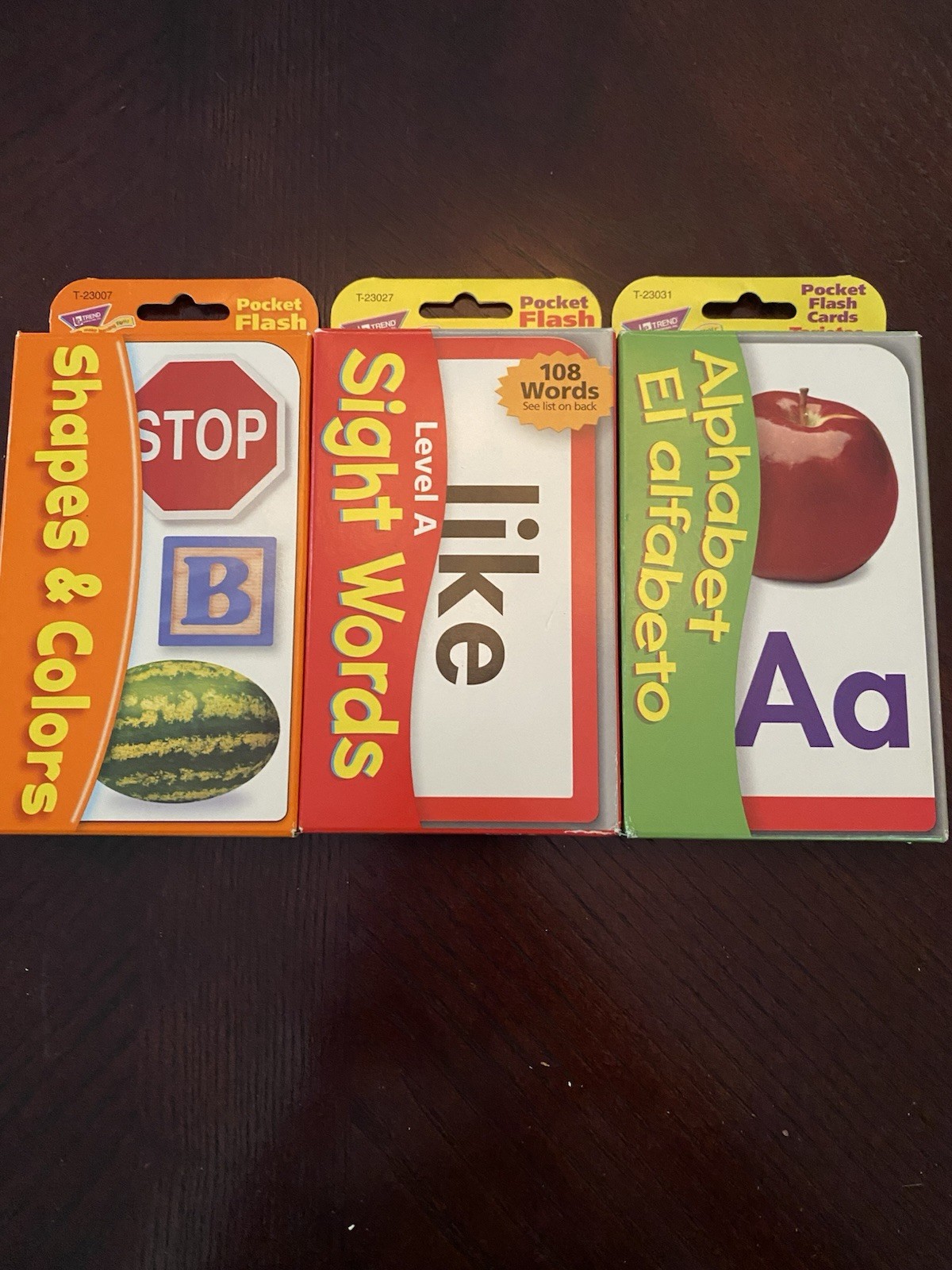 Trend Pocket Flash Cards Including Sight Words, Alphabet And Shapes & Colors