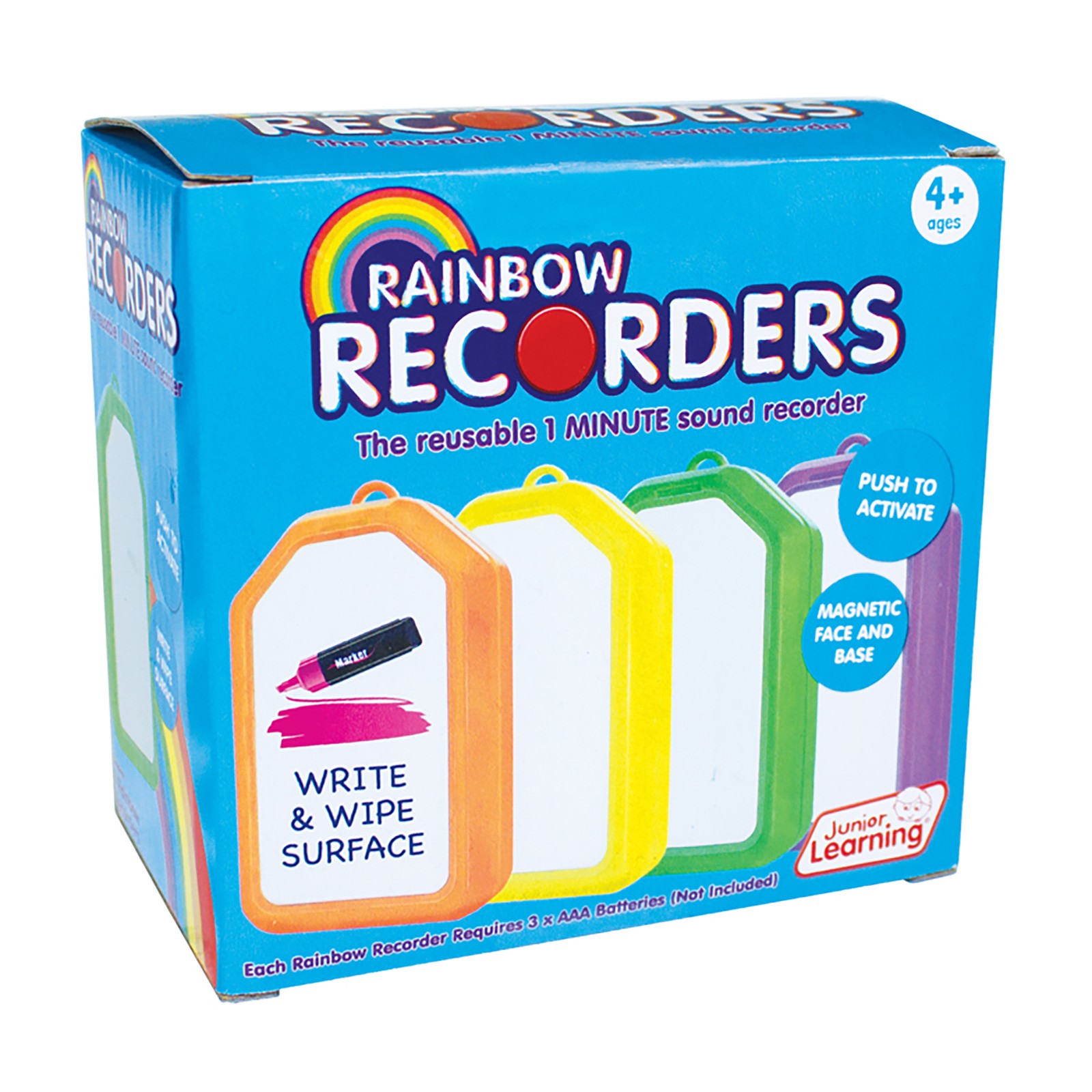 Junior Learning Rainbow Recorders (Set of Four), Multi Colored