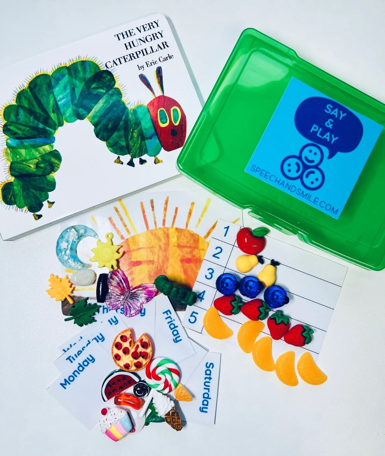 Say and Play Very Hungry Caterpillar Book Story Objects Kit Book Not Included