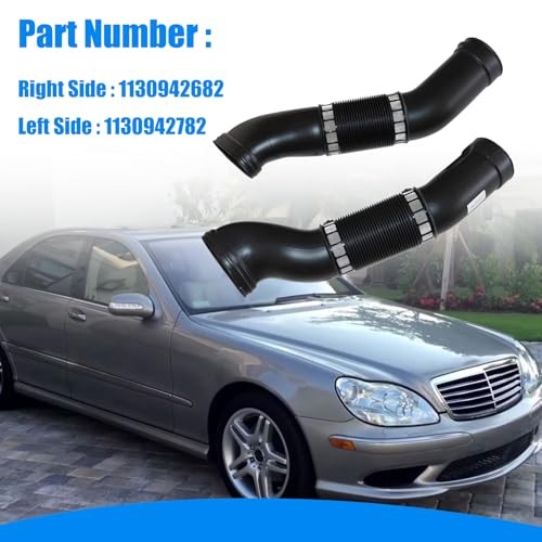 FZJDSD Air Intake Hose Pipe 2Pcs Right&Left Compatible with Mercedes-Benz CL500