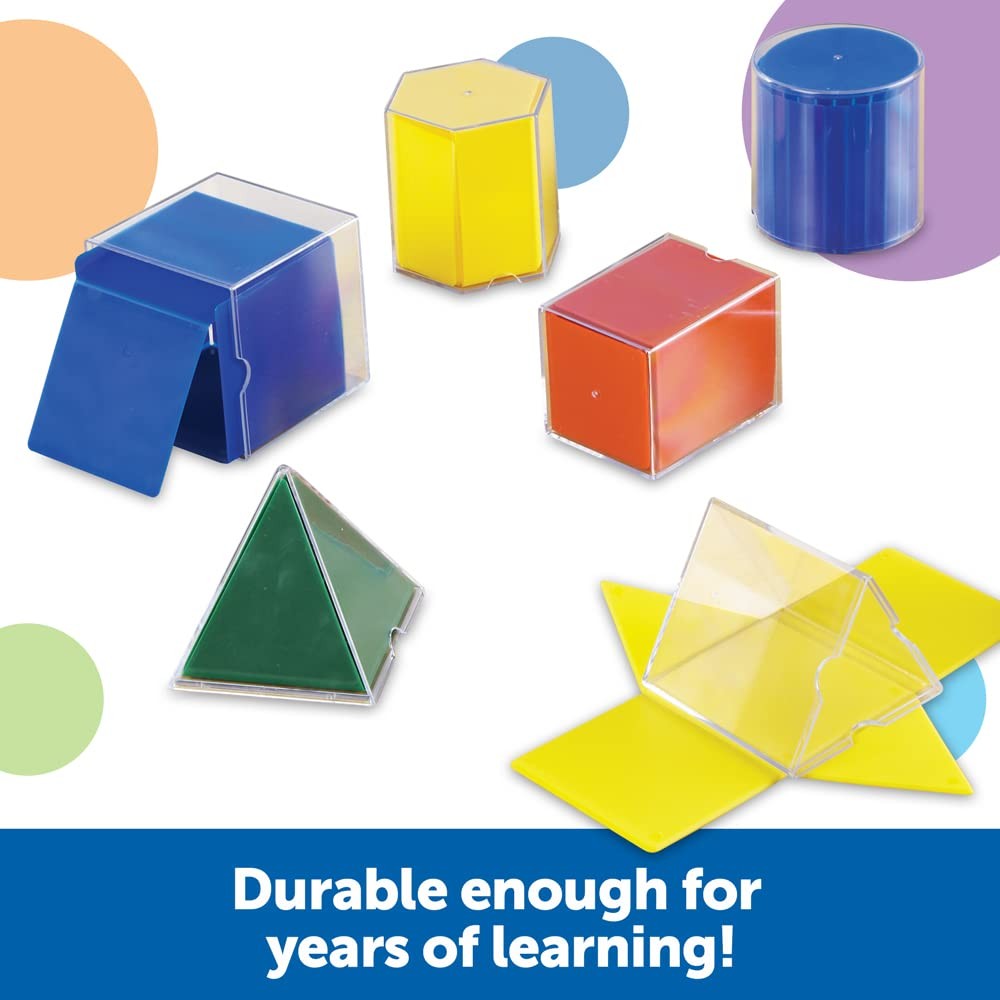 Folding Geometric Shapes Set For Hands-on Learning In Symmetry And Volume