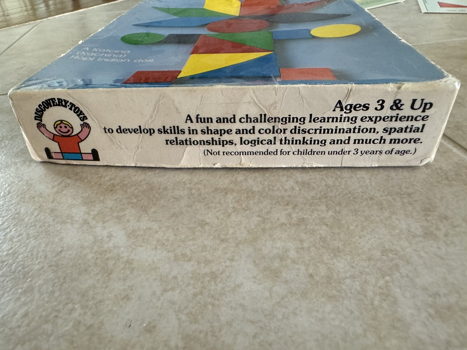 Vintage Design Discovery Toys Educational Wood Tangrams COMPLETE! Retro 70s 80s