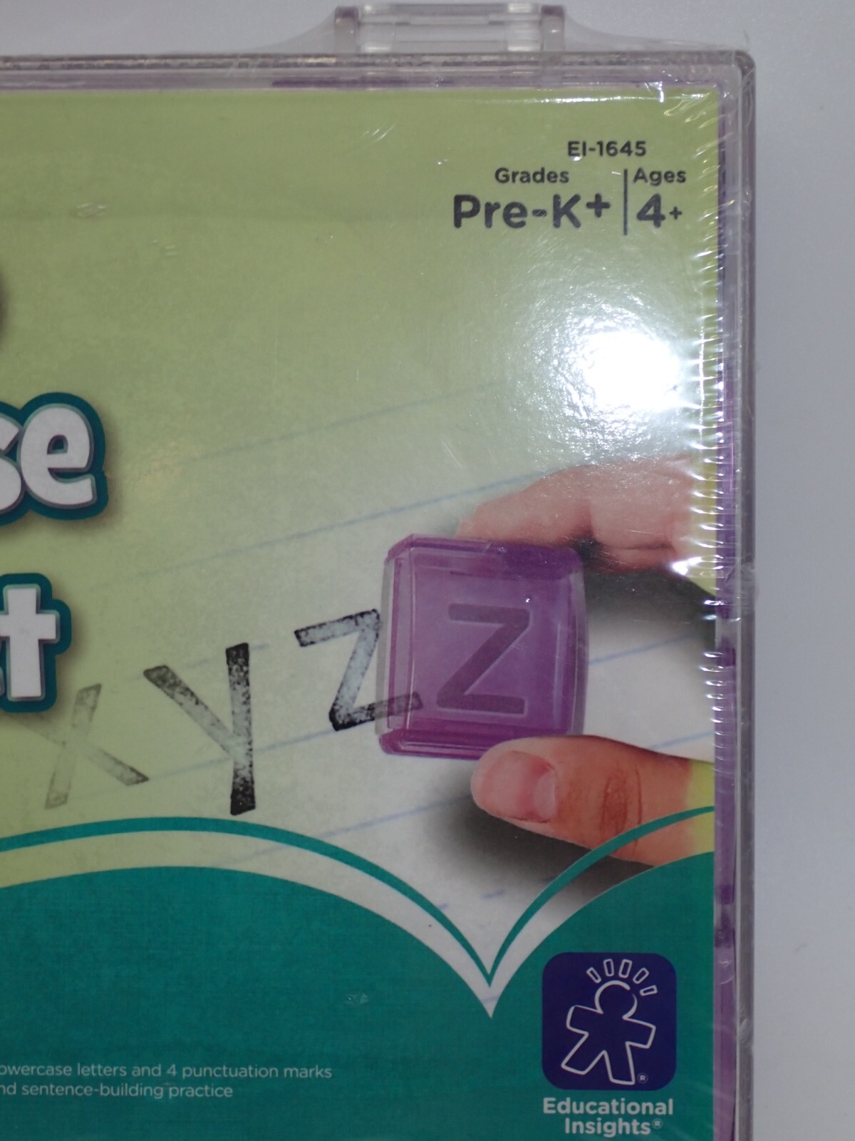NEW Educational Insights See & Stamp Jumbo Alphabet Lowercase Transparent Stamps