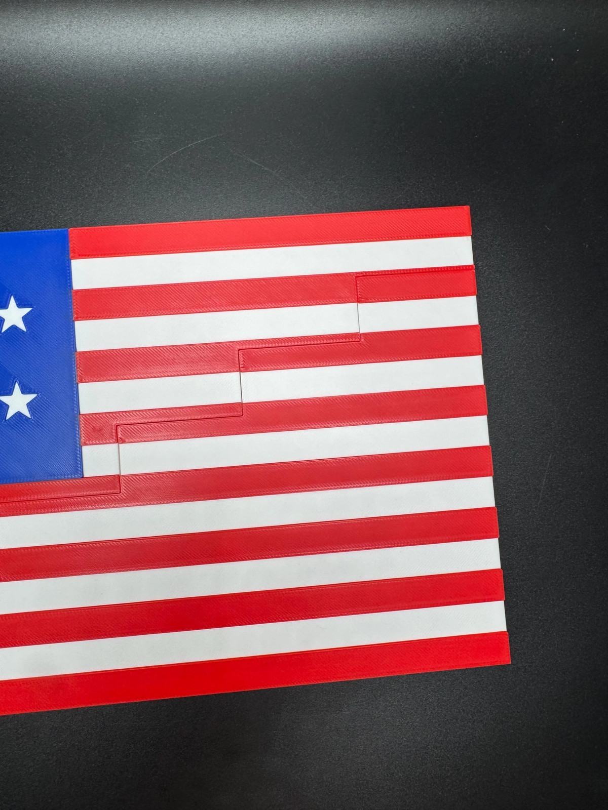 1977 American Flag Dissection Puzzle – Mind Bending Puzzle with 13 or 15