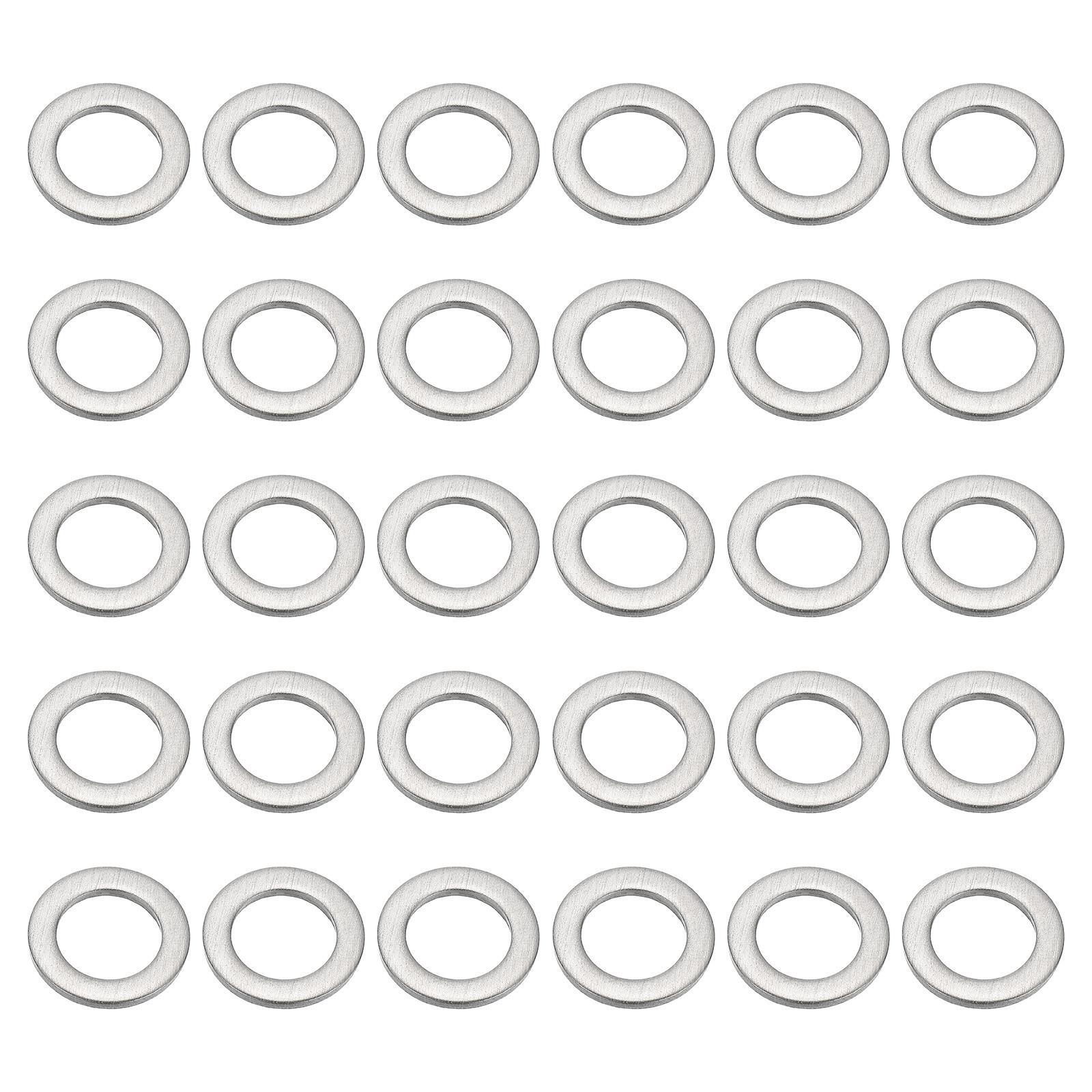 1000 Pcs 304 Stainless Steel Flat Washer Metal Fender Washers (M12x20x2mm)