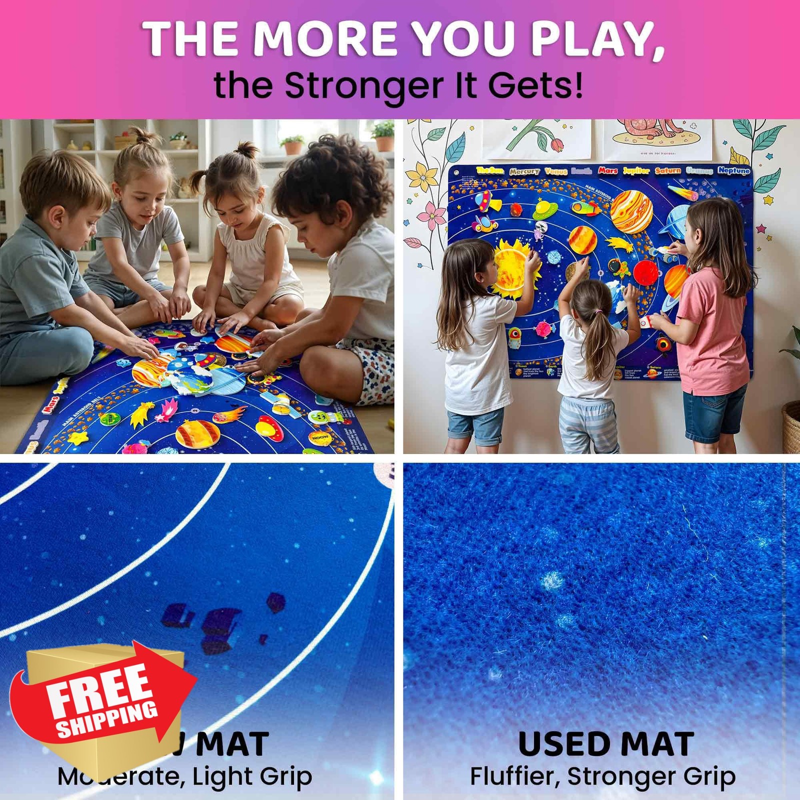 Quokka Space Felt Board Ages 3-5 Learning Toy