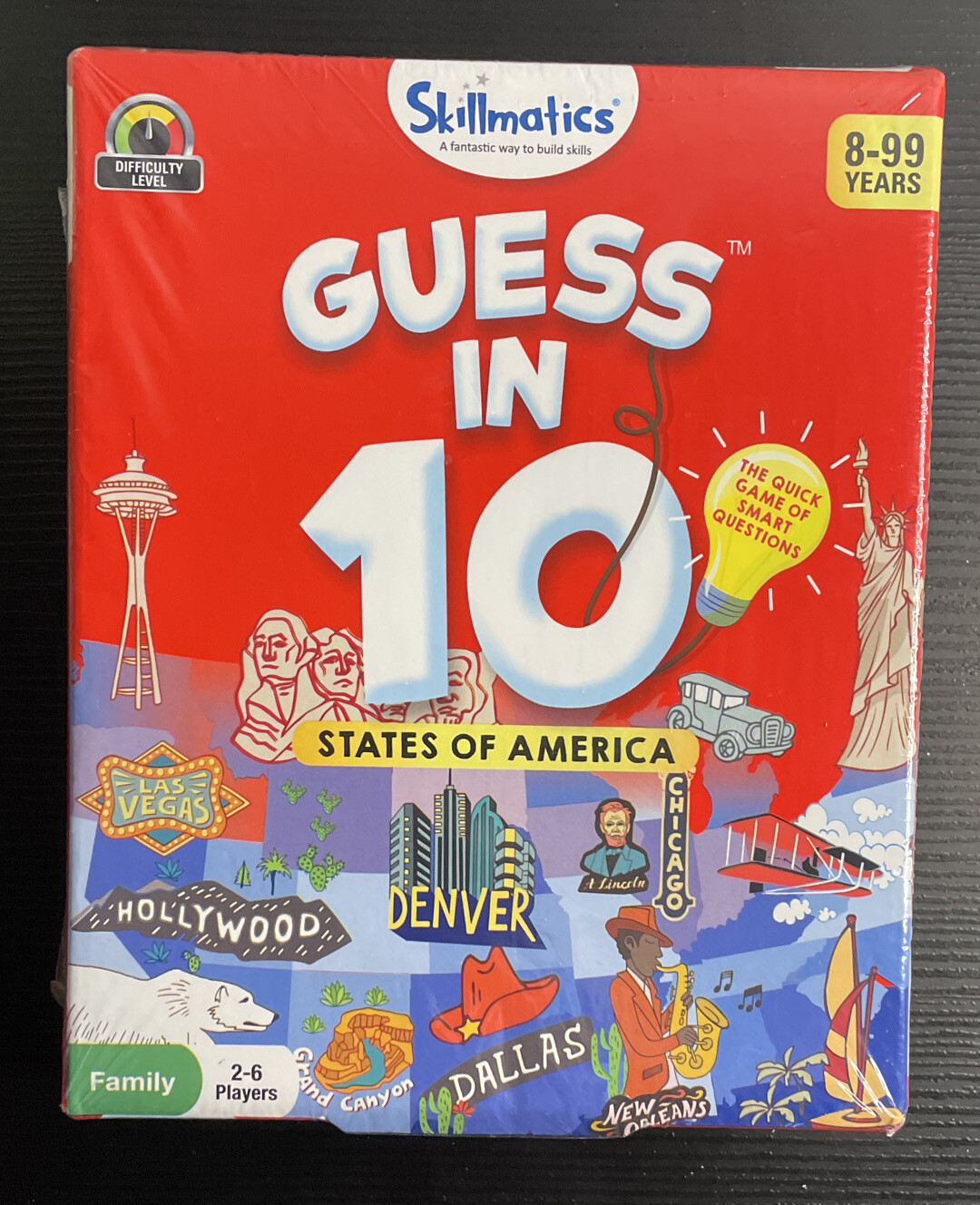 SKILLMATICS GUESS IN 10 STATES OF AMERICA EDUCATIONAL CARD GAME – NIB