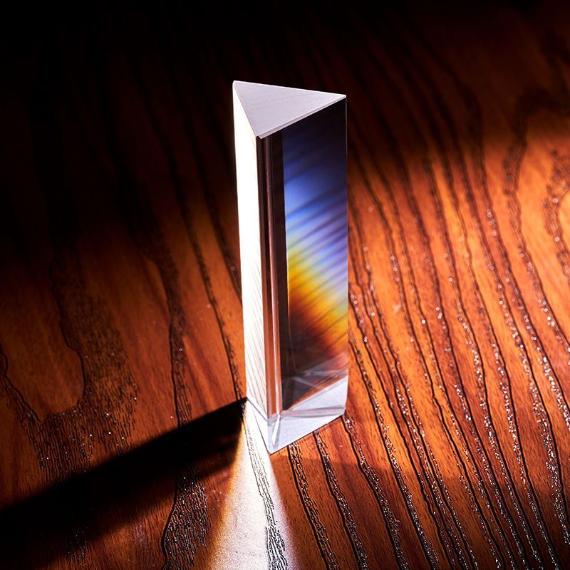 Equilateral Optical Prism Transparent Glass Prop Dispersion Physics Teaching
