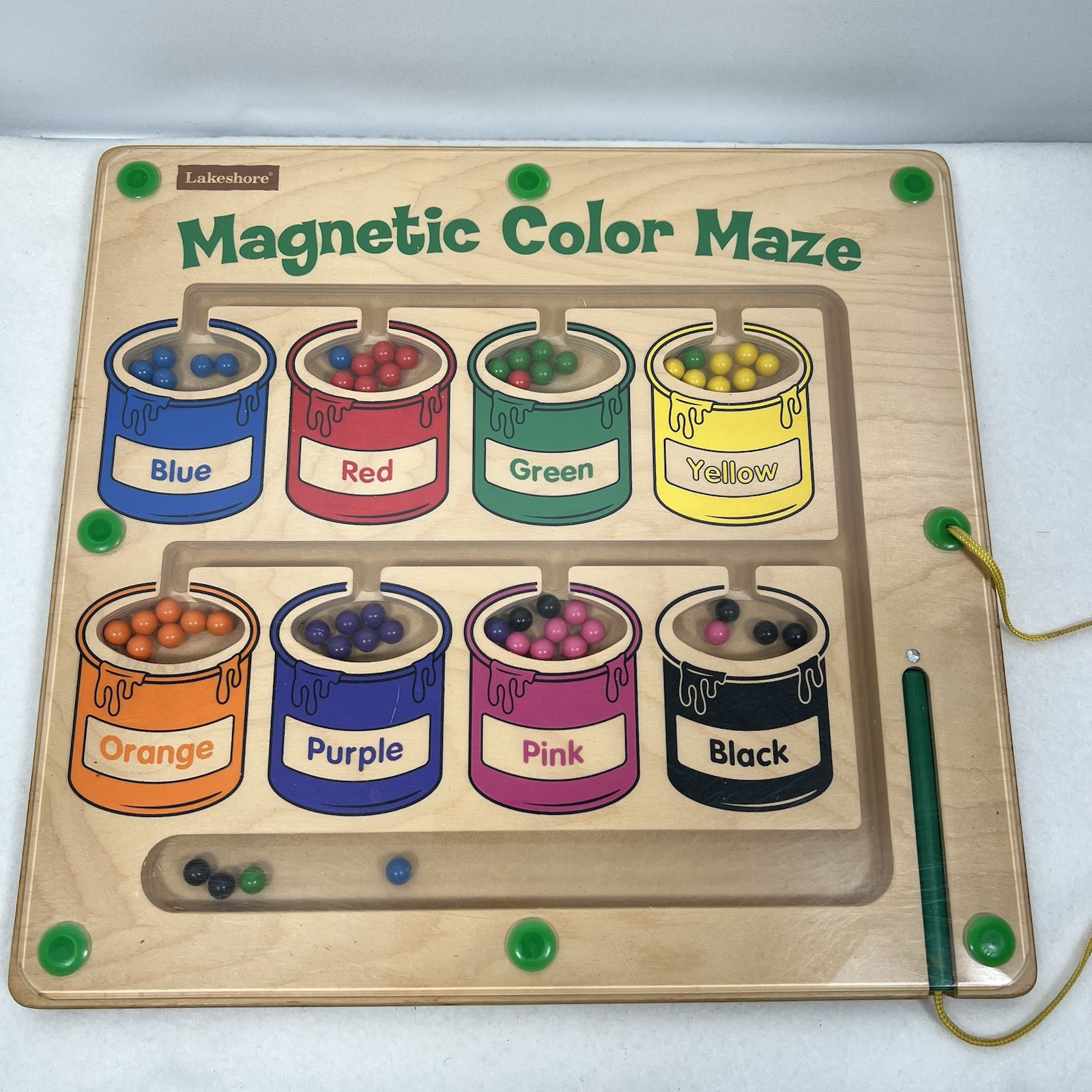 Lakeshore Magnetic Color Maze Sorting Matching Fine Motor Activity Tabletop Toy