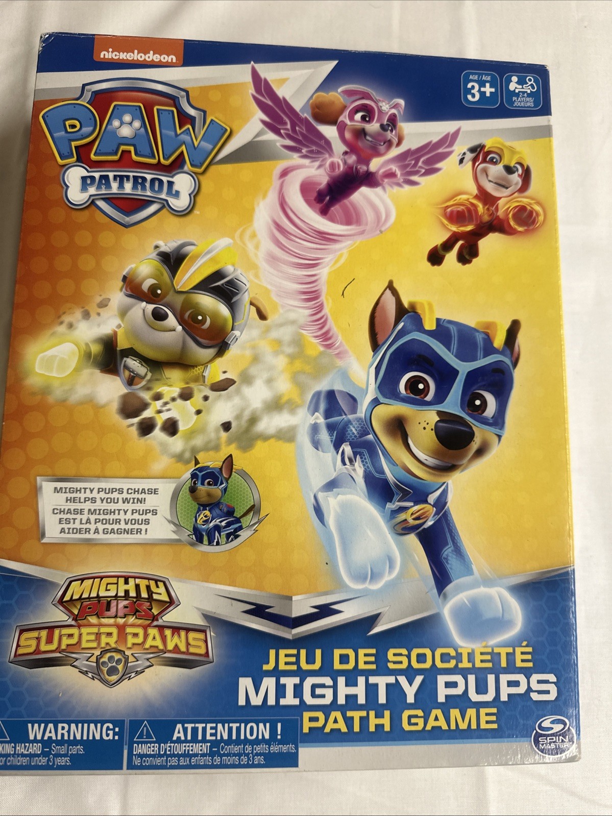 SPIN MASTER PAW PATROL MIGHTY PUPS PATH GAME 3+ NEW 2-4 PLAYERS