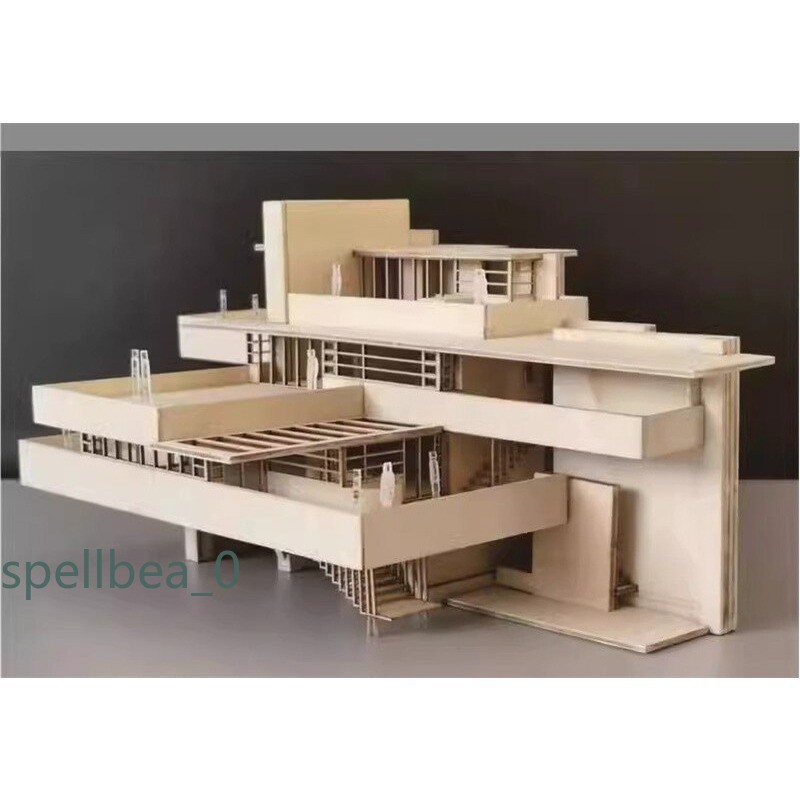 1:75 1:100 Villa 3D Wooden DIY Building Model Kits Assembly Kits Set Toys Gift