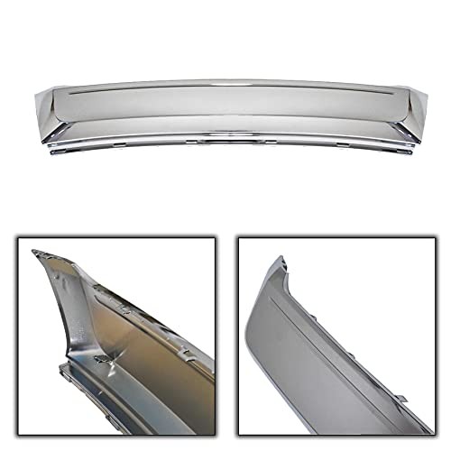 Chrome Front Lower Bumper Grille Molded Silver Plastic Replacement for 2011