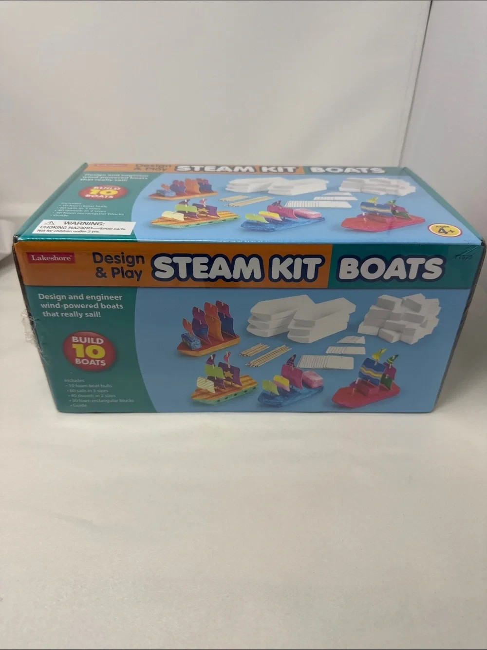 LAKESHORE DESIGN & ENGINEER STEAM KIT BOATS BUILDS 10 HOMESCHOOL ARTS & CRAFTS