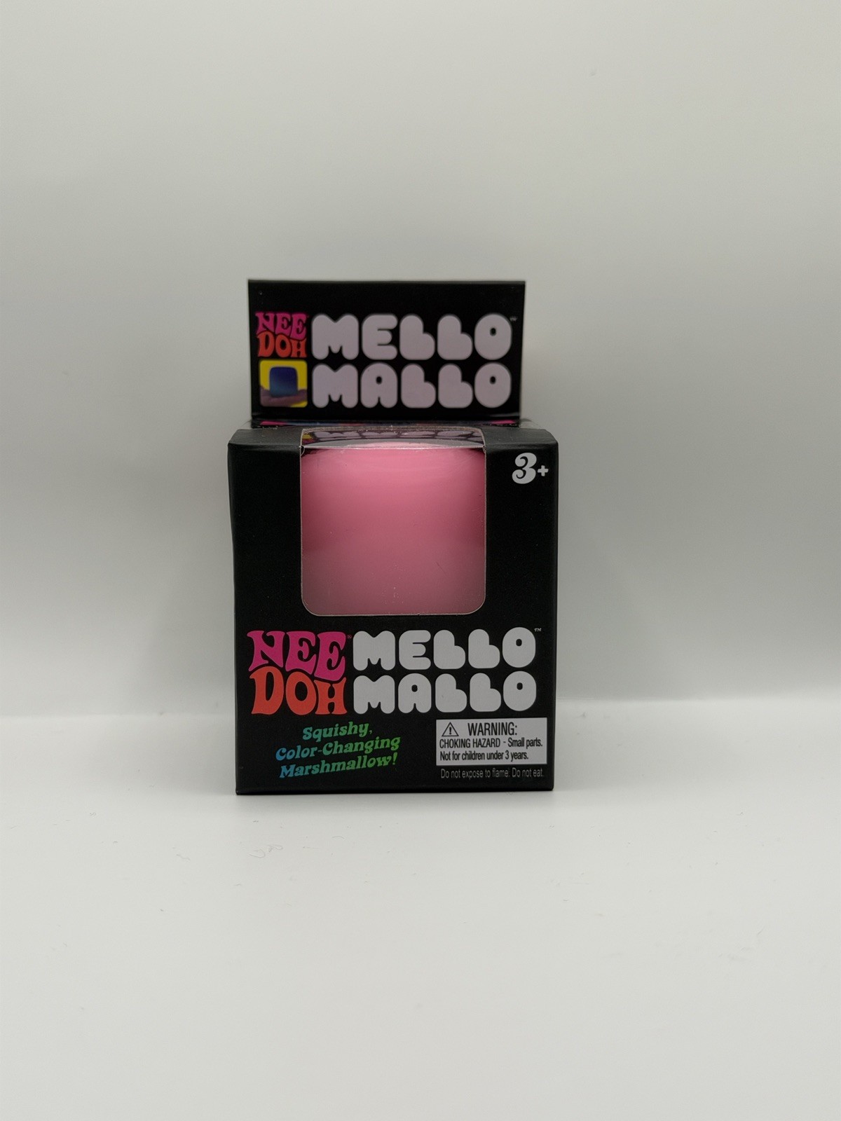 NEW Nee Doh Mello Mallo Color-Changing Marshmallow Squishy Squeeze Ball Pink