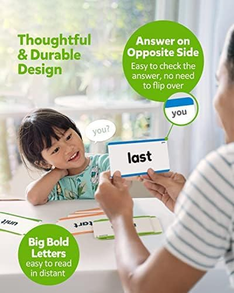 520 Sight Words Learning Vocabulary Flash Cards, Dolch Fry High Frequency Sight