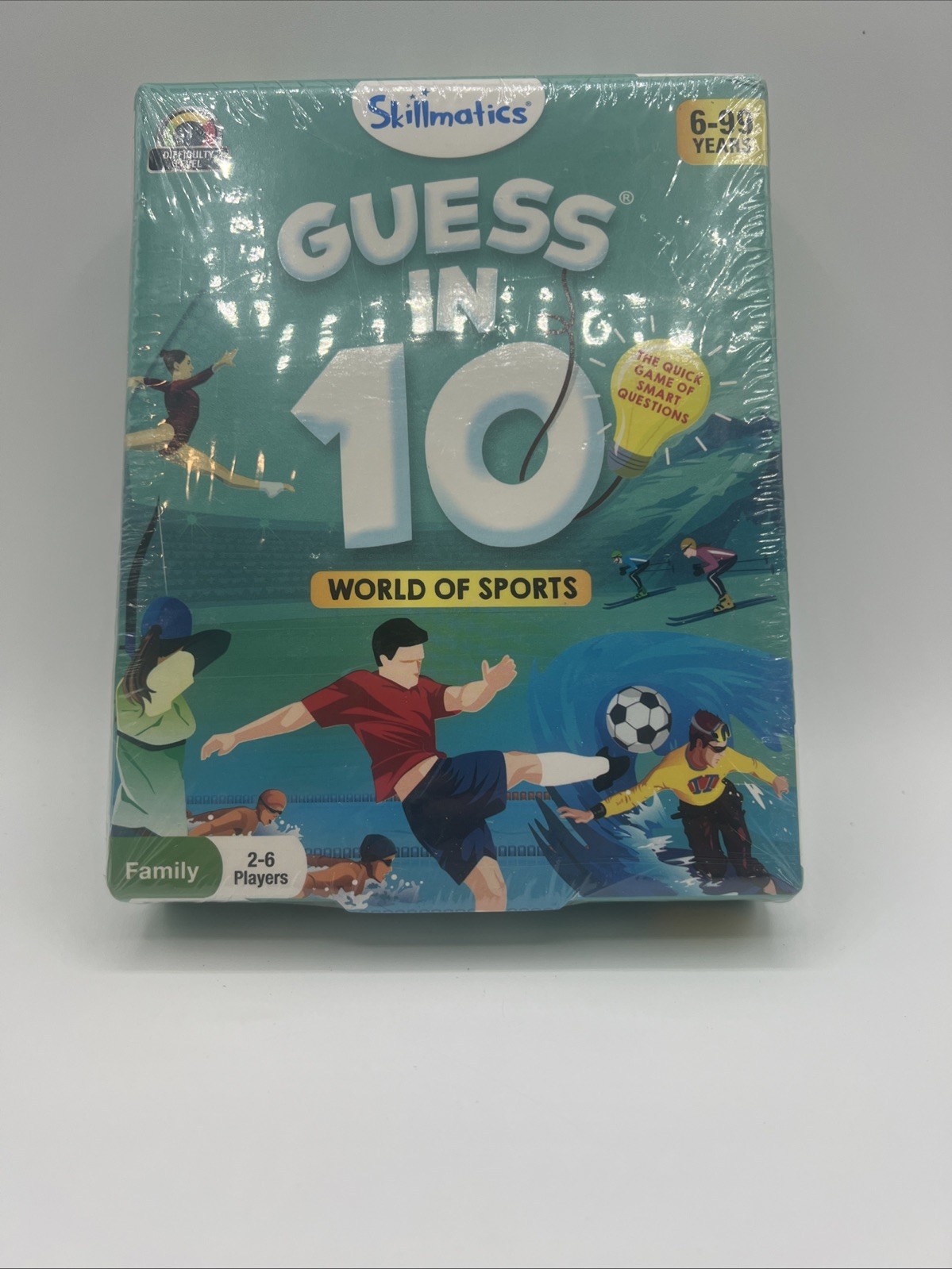 Guess In 10 World Of Sports Card Game Fun Guessing Game By Skillmatics (New)