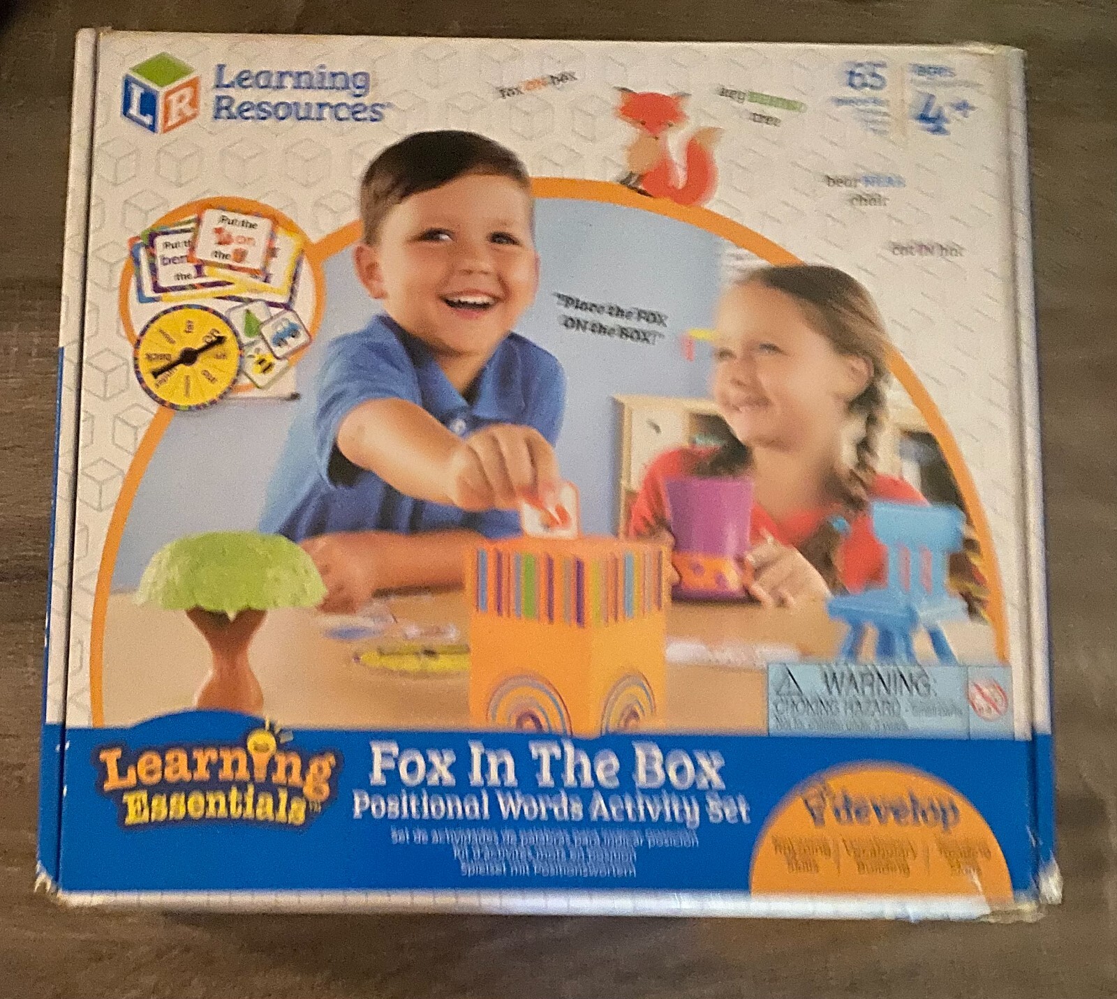 Learning Resources Fox in the Box – Rhyming and Positional Words Game, Complete