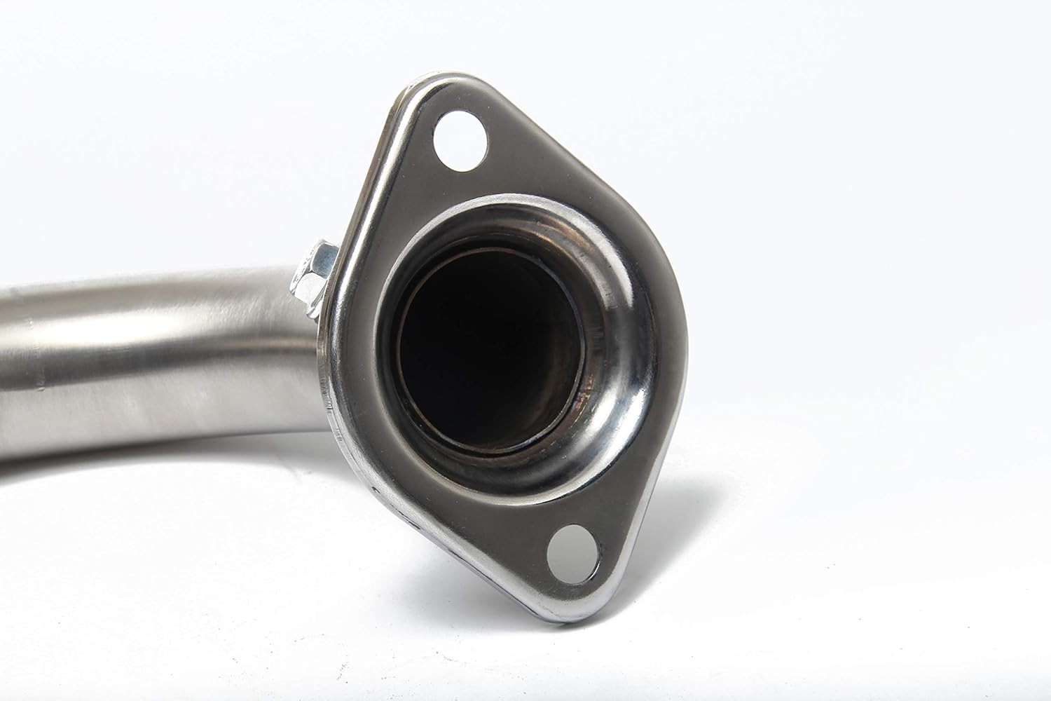 JY PERFORMANCE Front Flex Pipe Compatible With 2003-2007 2.4L Honda Accord Stain