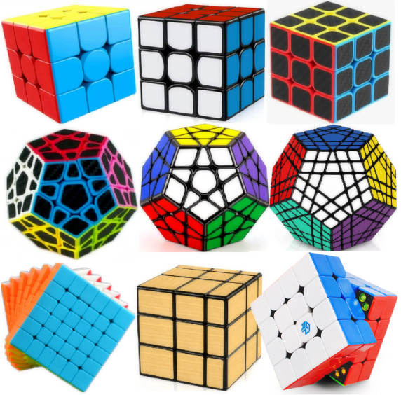 Speed cube 3X3 Magnetic Gan 4×4 lot Magic puzzle set Megaminx Mirror Pyramid 5×5