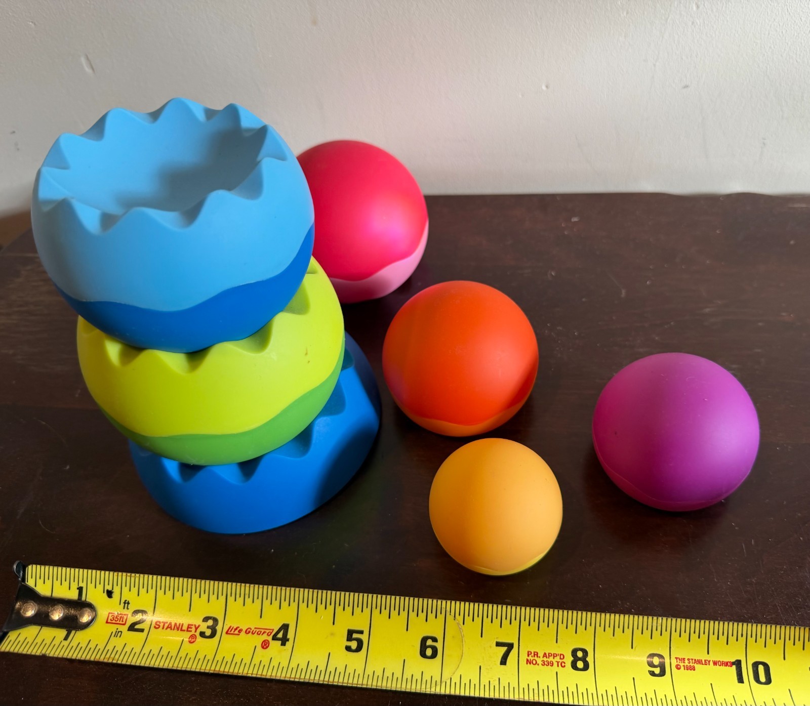 Fat Brain Tobbles Balancing Stacking Tower Toy for 6 months and up