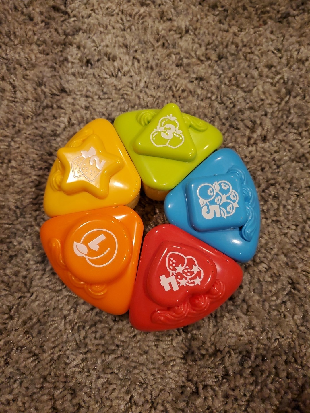 Leap Frog Musical Rainbow Tea Party Cake Slice Replacement Toys Toddler Food Lot