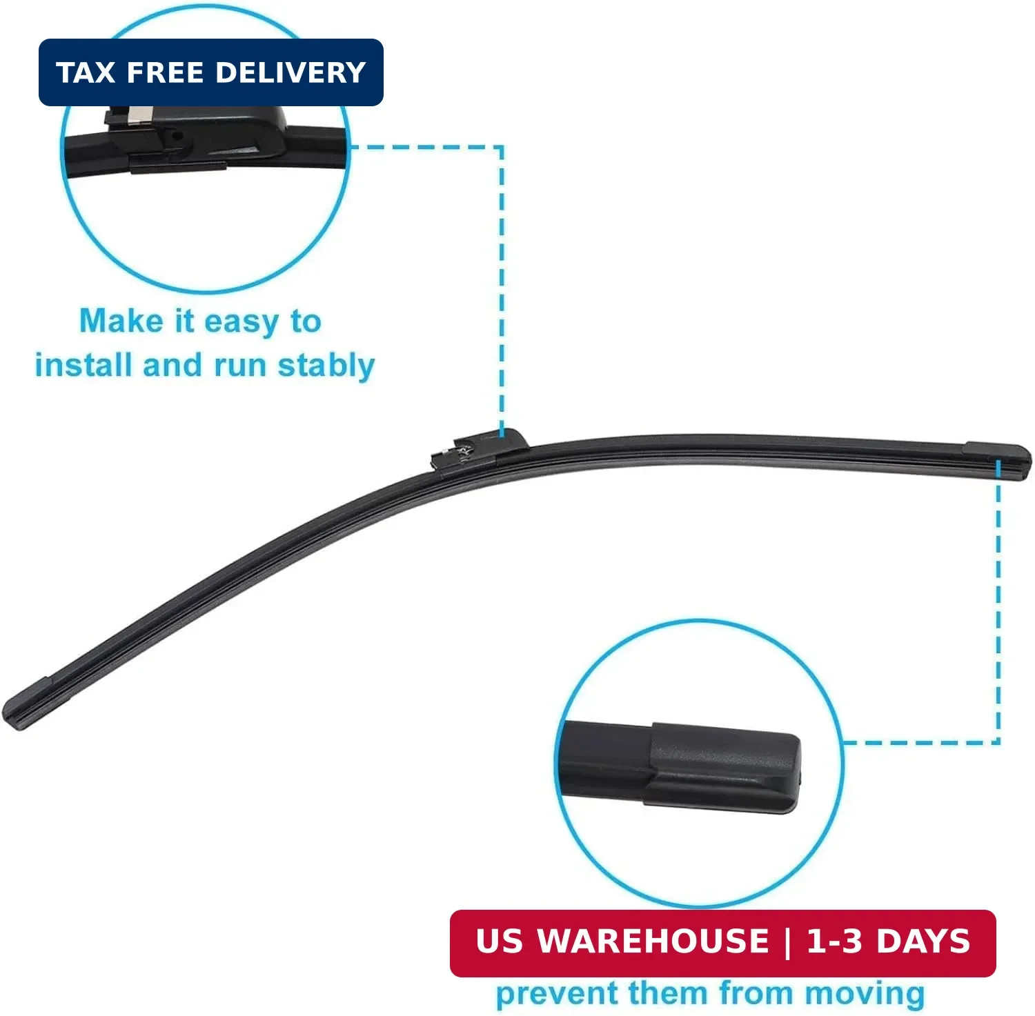 1 Set Windshield Wiper Blade Compatible with Bentley Continental Gt Gtc &
