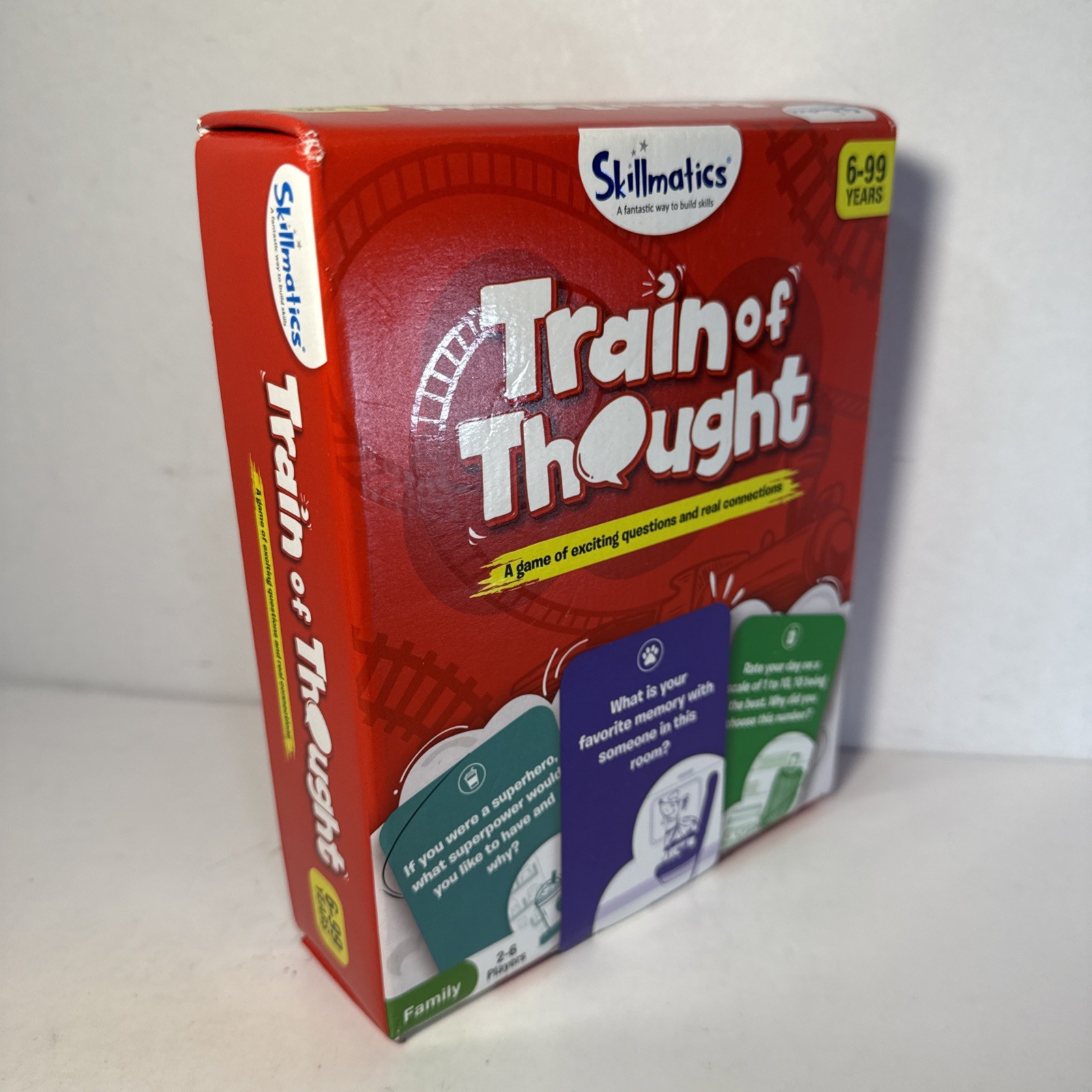 Train of Thought Card Game Travel & Family Game for 6 +Year up. Skillmatics