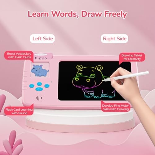 Interactive Flash Cards & LCD Writing Tablet for Toddlers – Montessori Language