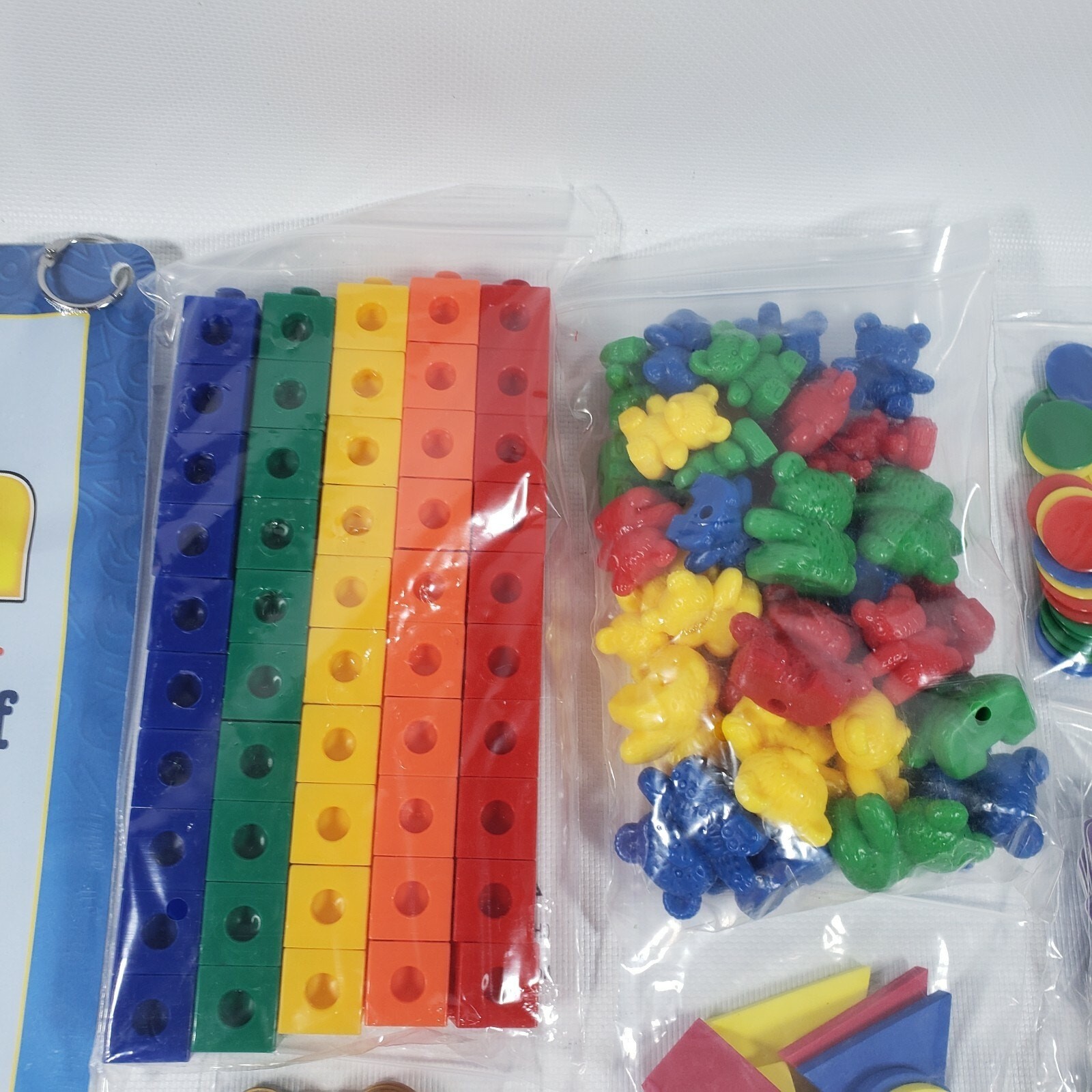 KINDERGARTEN STUDENT MATH MANIPULATIVE KIT AND WORKMATS EDUCATIONAL LEARNING AID
