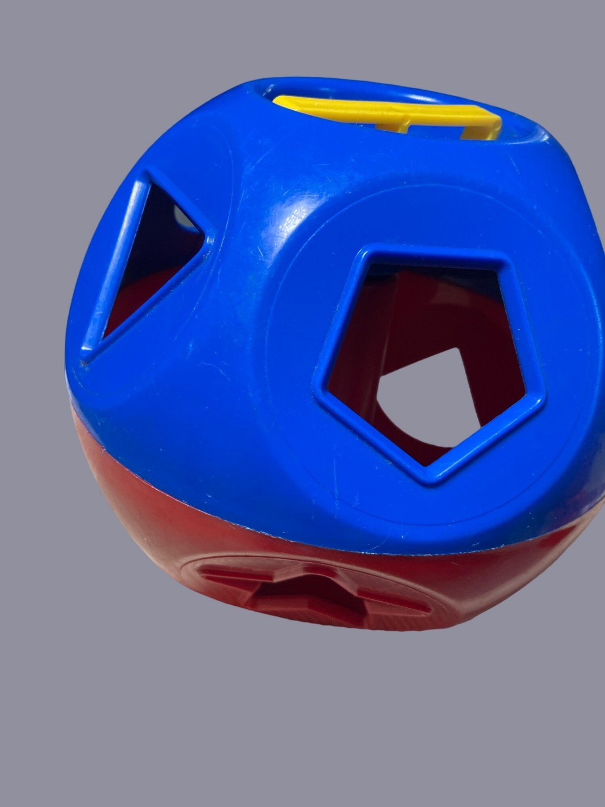 Tupperware Vintage Shape O Ball Shape Sorter Toy Blue Red Yellow