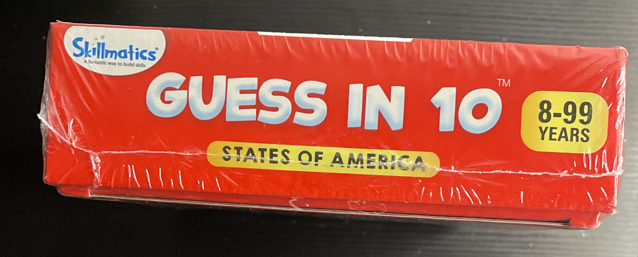 SKILLMATICS GUESS IN 10 STATES OF AMERICA EDUCATIONAL CARD GAME – NIB