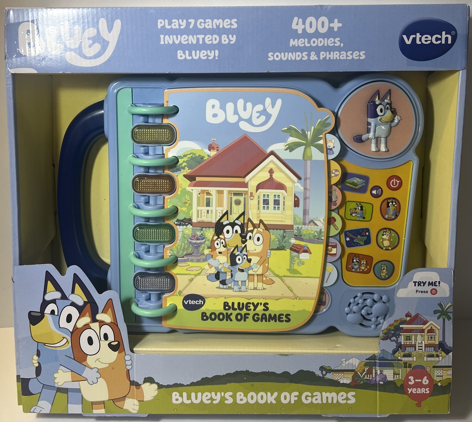 Bluey – VTech Bluey’s Book of Games Interactive Pretend-Play for Preschool – NEW