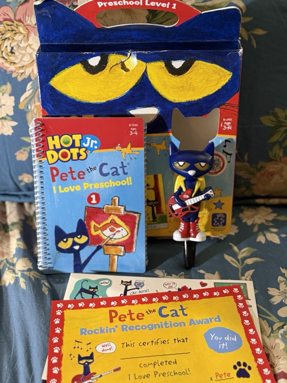 Educational Insights HOT DOTS Game Pete the Cat Kindergarten Rocks Toy Level 2