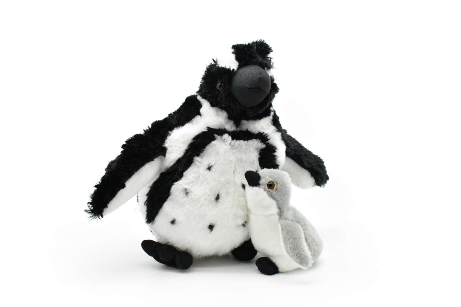 Penguin with Baby, Chick, Super Soft Plush Stuffed Animal 11″ Tall
