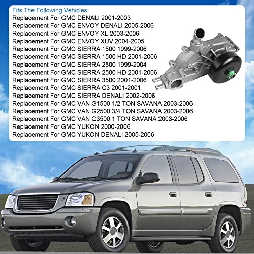 Water Pump Chevrolet GMC Tahoe Yukon 4.8L 5.3L 6.0L