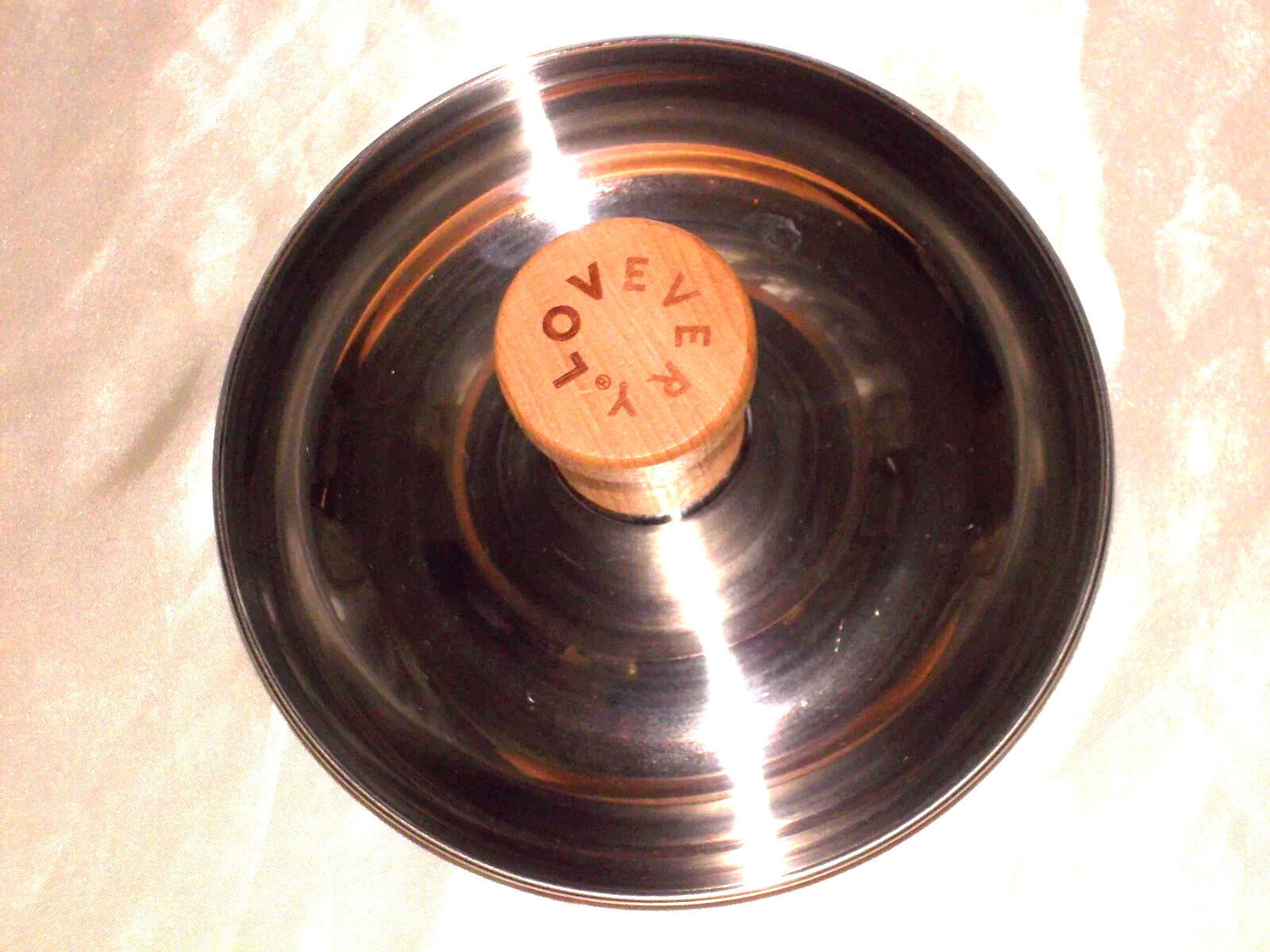 Lovevery Tip & Turn Stainless Steel +Wood Game Toy Eye Coordination Spinning Top