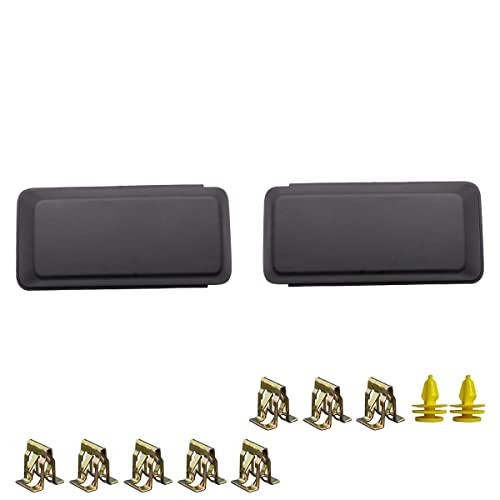 Pair Left Right Front Bumper Guards Pads Inserts End Caps Cover Trim Grill