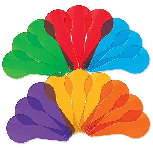 Learning Resources Primary Science Color Paddles, Set of 18 Paddles, 6 Assorted