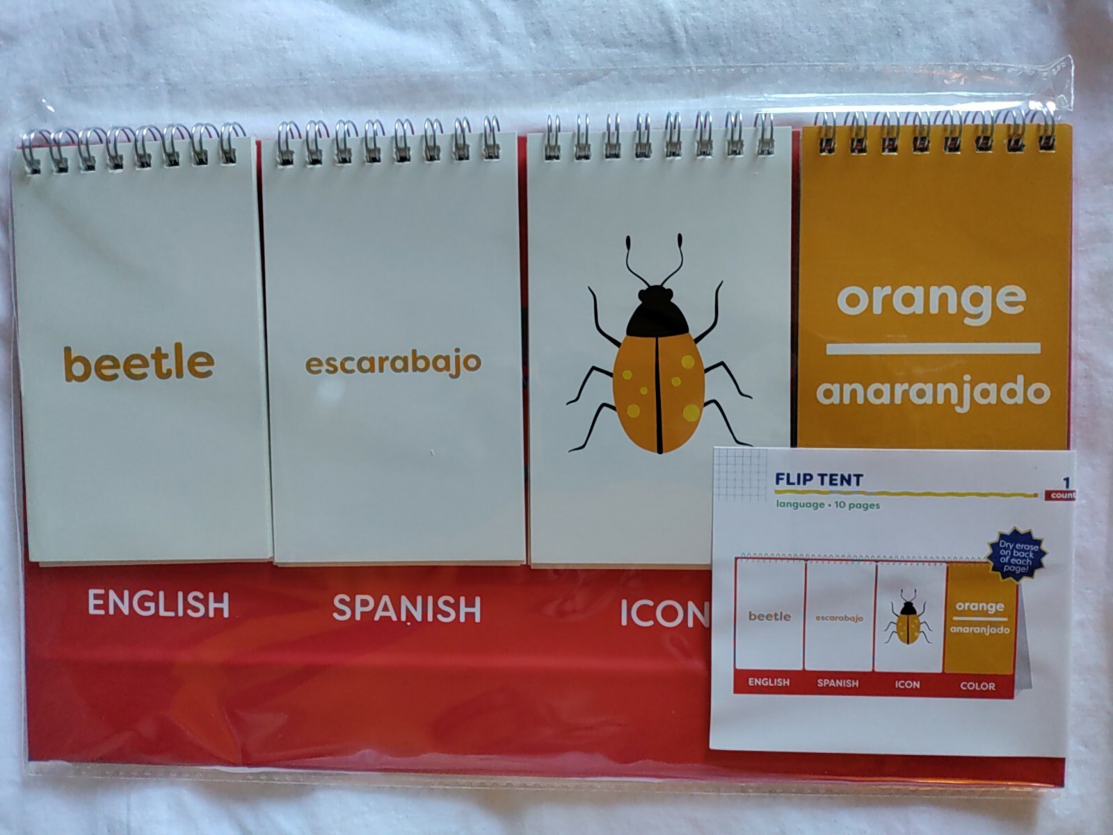 Target Language Flip Tent English Spanish 2022 Bullseye Back to School Teachers