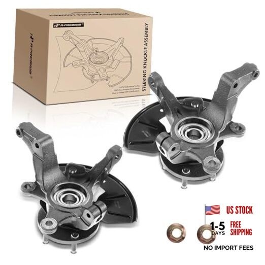 2 x Steering Knuckle & Wheel Bearing Hub Assembly Front Left and Right