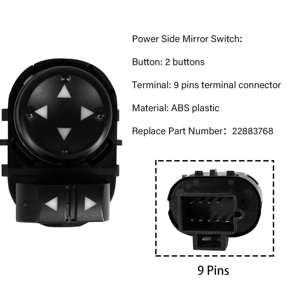 Power Window Door Lock Mirror Control Switch Fits for 2007-2013 Chevy Silverado