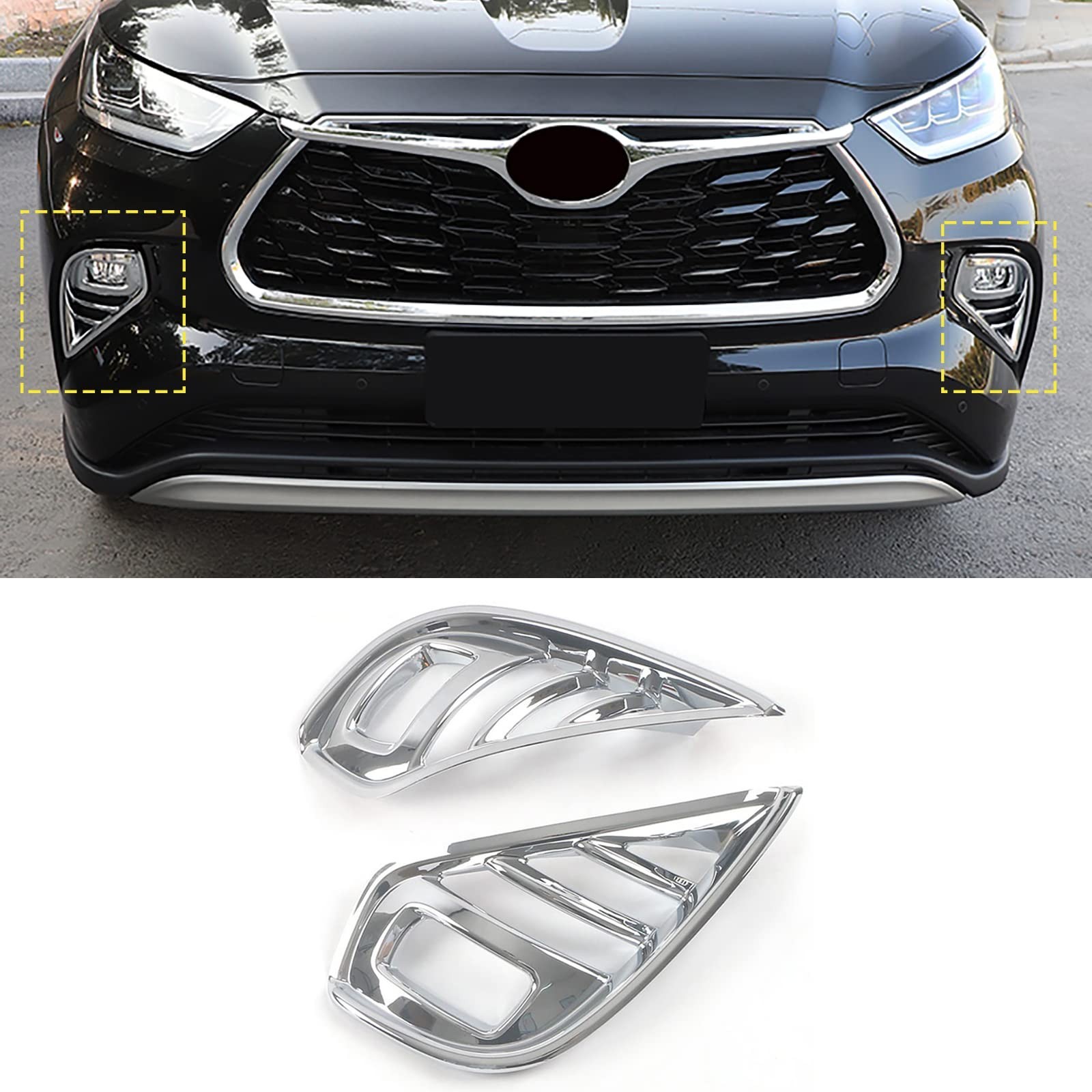 Car Accessories Fit For Toyota Highlander 2020-2023 2024 2025 Exterior Front …