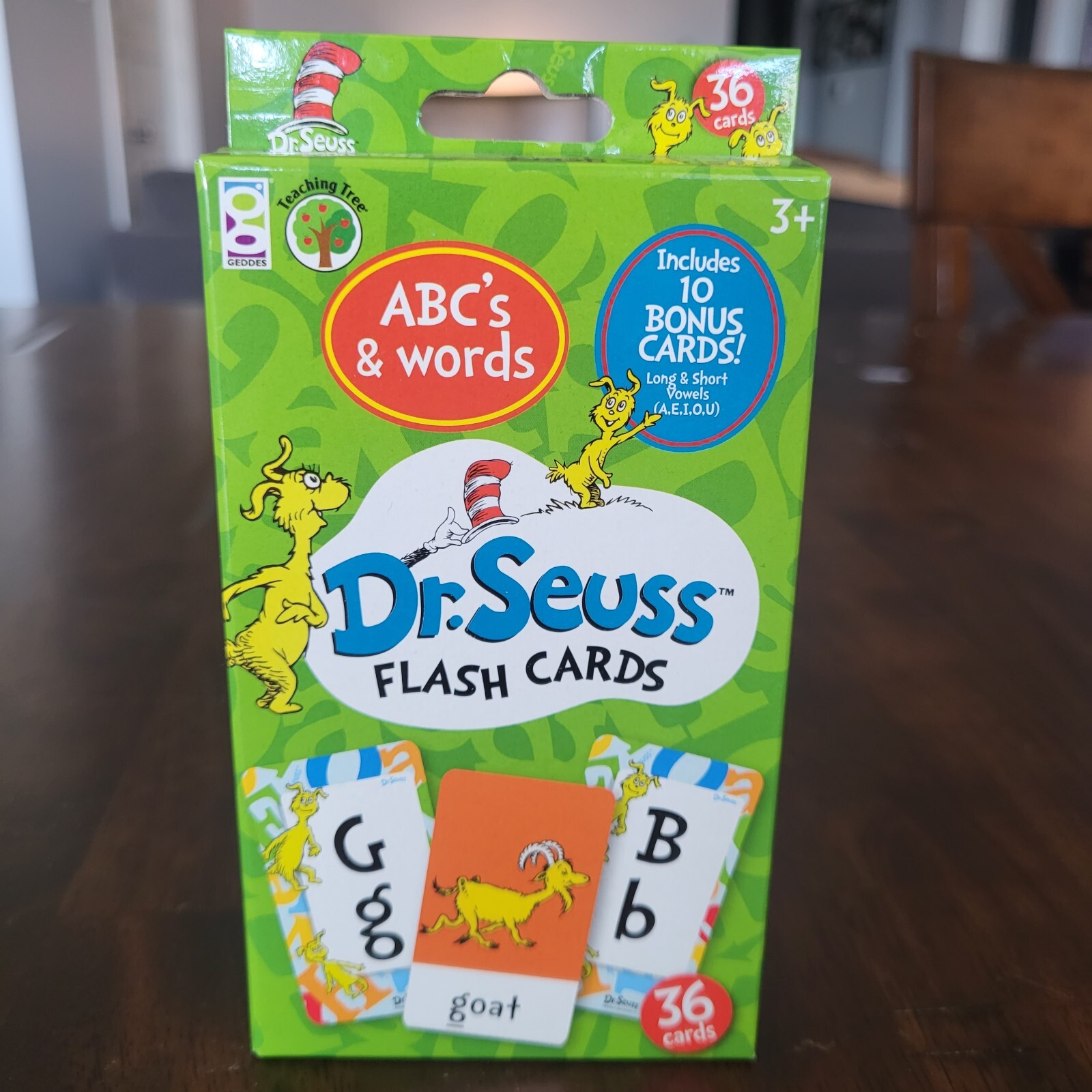 Dr. Seuss Children’s Flash Cards Numbers, Colors & Shapes, ABC’s & Words 3 Pks