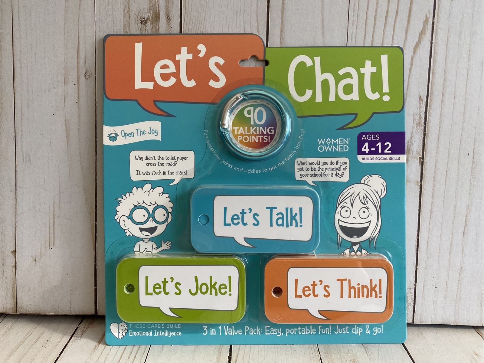 Let’s Chat 90 Talking Points Cards Builds Social Skills + Emotional Intelligence