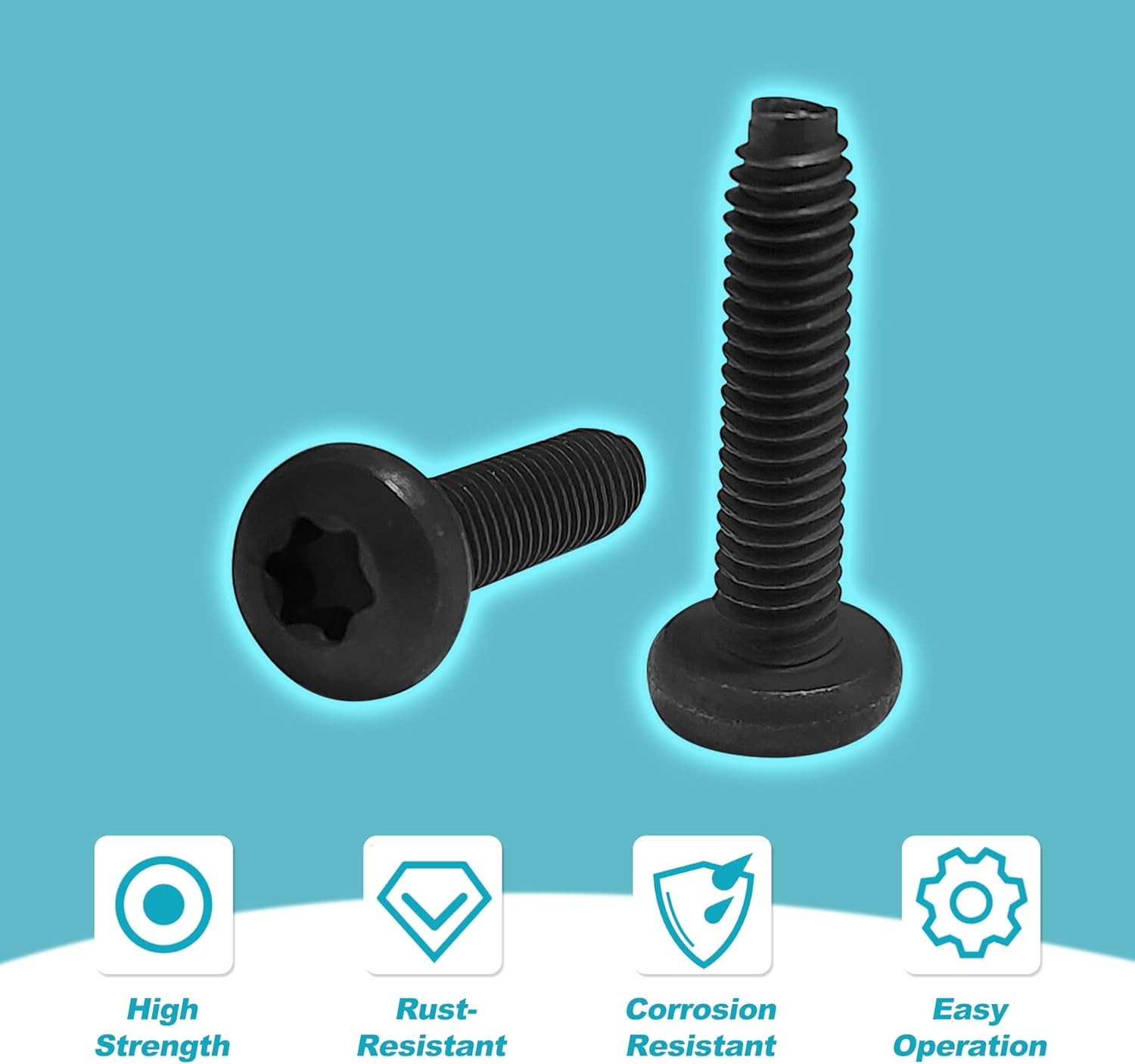 Truck Bed Cargo Tie Down Bracket Assembly Screws, Designed for Ford Models F150