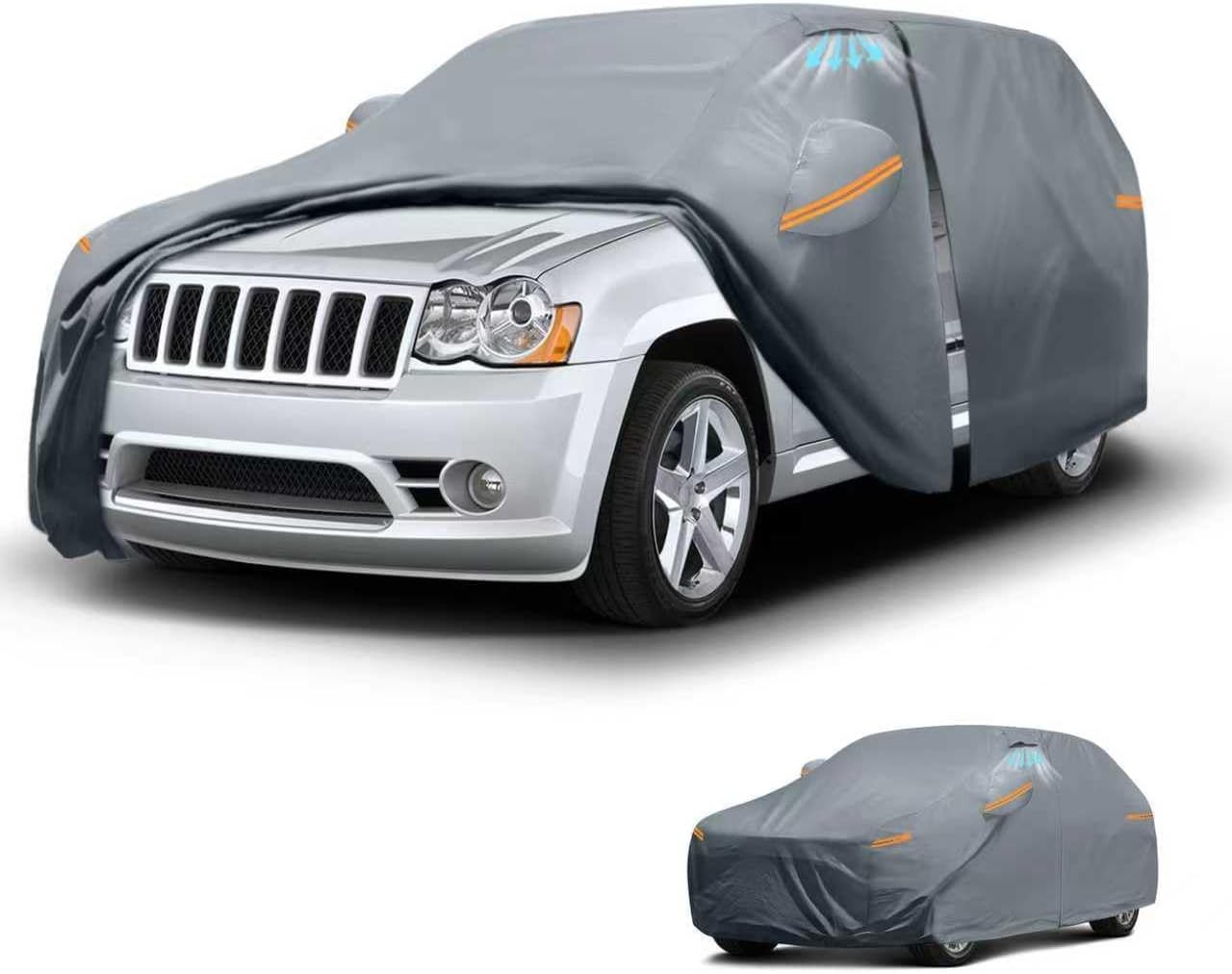 Waterproof Car Cover for Grand Cherokee 2005-2026 with Cotton Liner