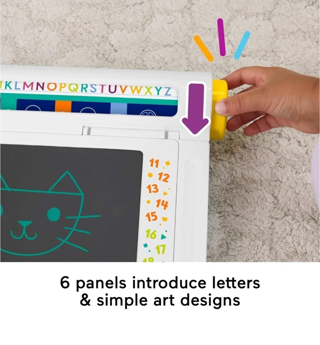 Fisher-Price Preschool Toy Learning and Scribbling Table, Writing Tablet