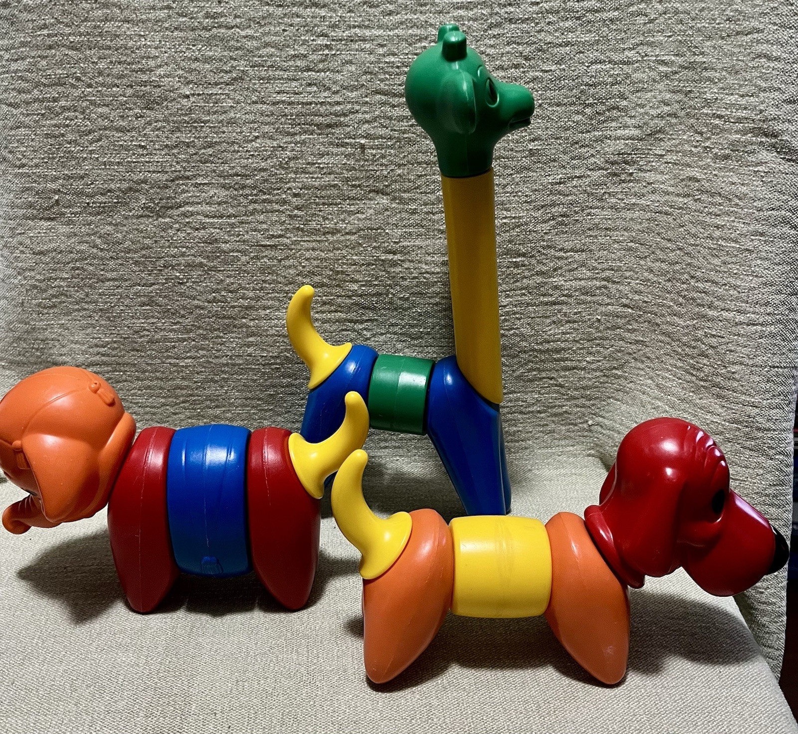 Tupperware Zoo It Yourself Animals Toys Dog Elephant Giraffe 16 pc Set 1966-70s